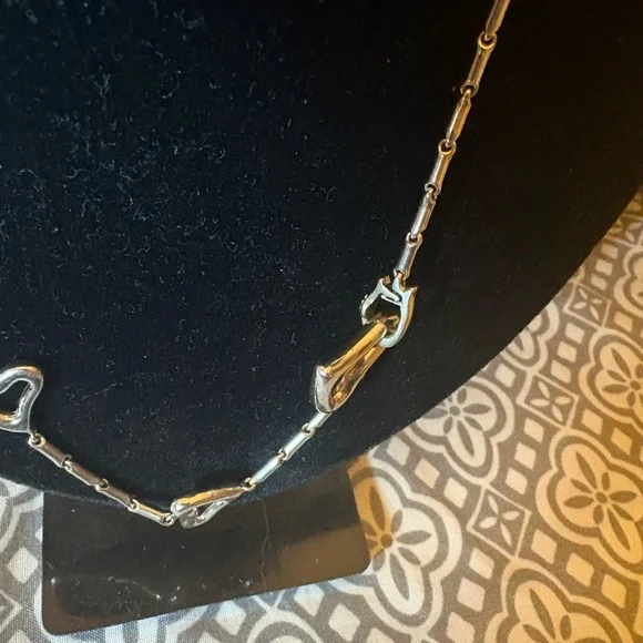 Elegant CHIMENTO 18k White Gold Heart Necklace - Picture 4 of 13